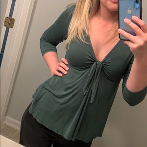 American Eagle green blouse.